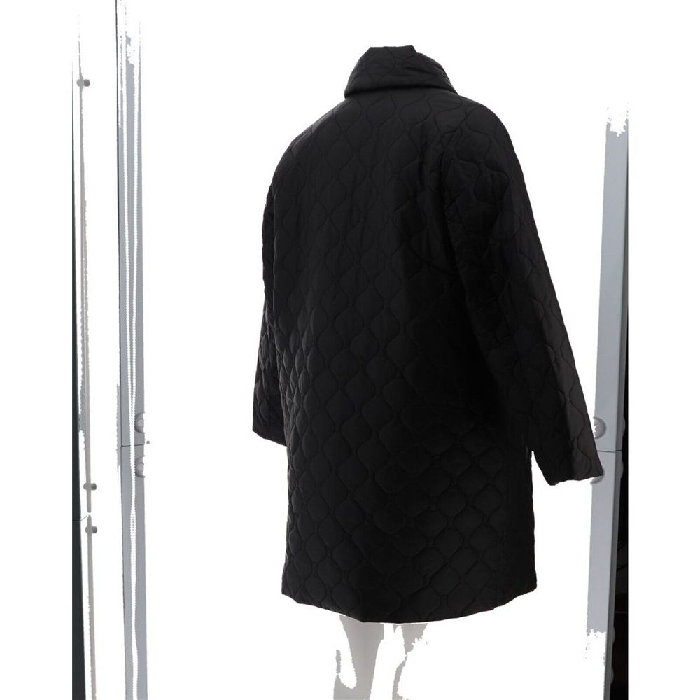 Dennis Basso Water Resistant Notched Collar Puffer Black A5232270 - Picture 6 of 9